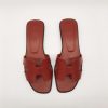 hermès sandalen oran bordeauxrot 1